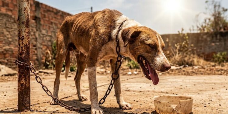 Cachorro não resiste após ser deixado no sol sem água e frase da tutora gera revolta