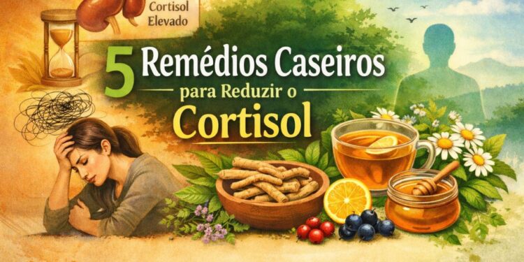 Como reduzir os níveis de cortisol naturalmente e aliviar o estresse no dia a dia com remédio caseiro