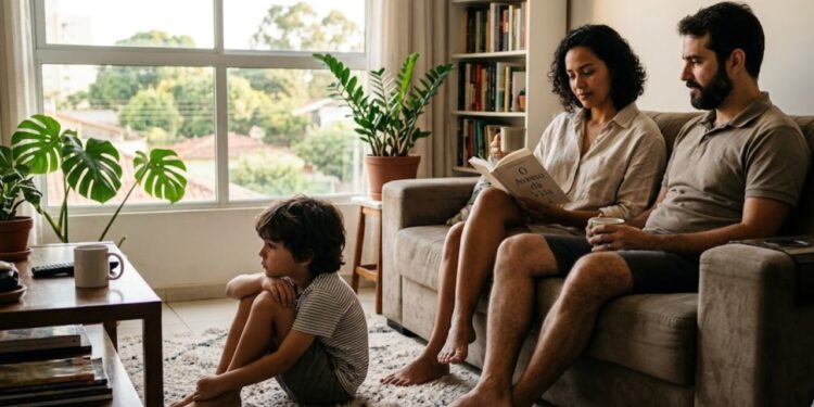 O silêncio dos filhos muitas vezes é mal interpretado como frieza, mas pode ser um mecanismo de proteção emocional