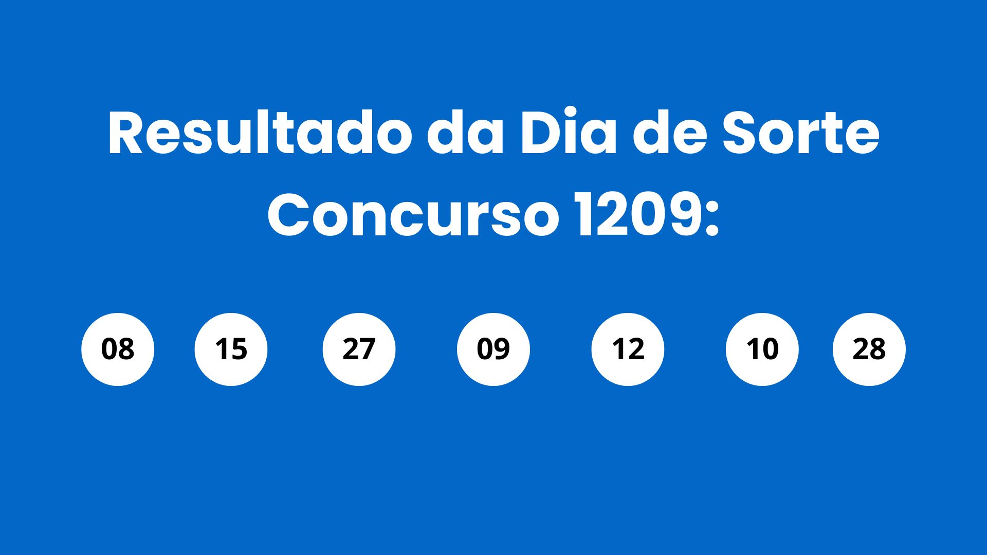 Resultado do Dia de Sorte: veja números e ganhadores do concurso 1209 (terça, 05/05) e como resgatar