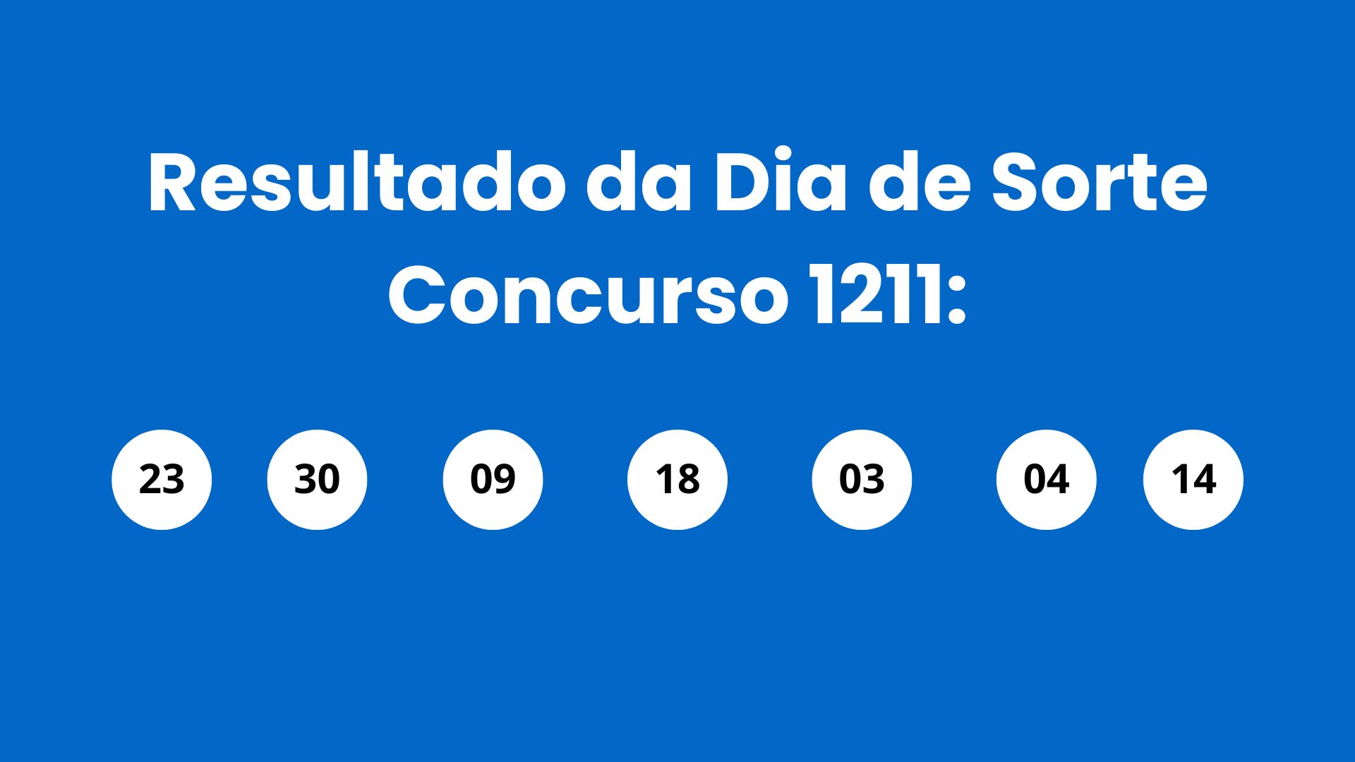 Resultado do Dia de Sorte: veja números e ganhadores do concurso 1211 (sábado, 09/05) e como resgatar