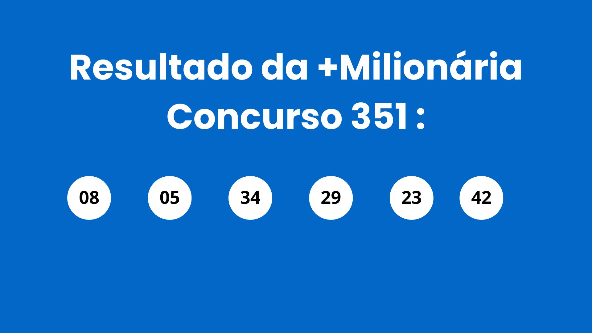 Resultado da +Milionária: veja números e ganhadores do concurso 351 (sábado, 02/05) e como resgatar