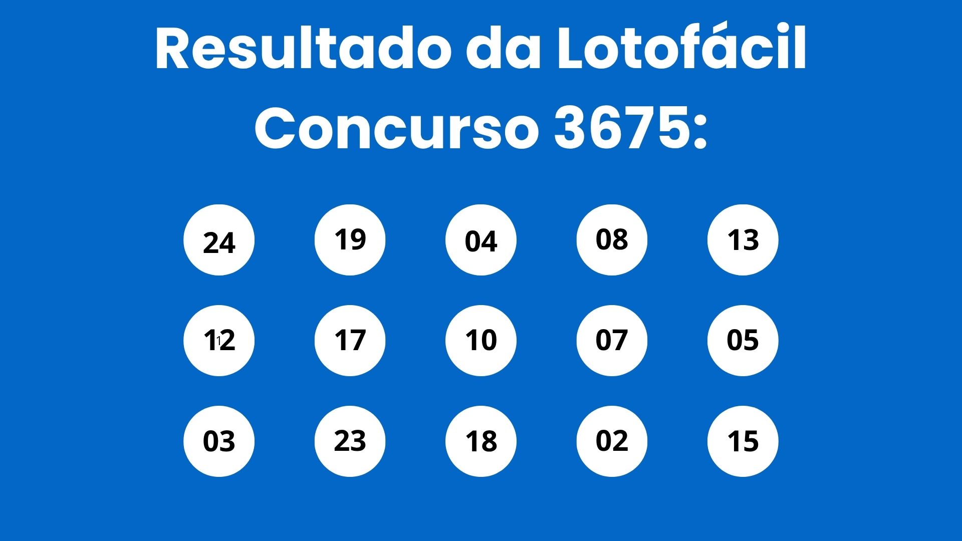 Resultado da Lotofácil: veja números e ganhadores do concurso 3675 (sábado, 02/05) e como resgatar