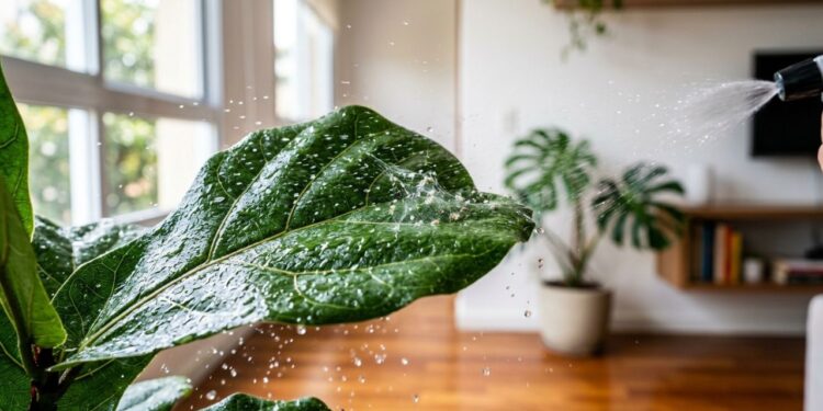 Como eliminar teias minúsculas nas plantas de interior em menos de um minuto: truque caseiro eficaz usando água gelada borrifada