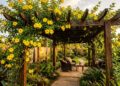 A trepadeira de flores em formato de sino que virou a favorita de pergolados porque atrai beija-flores diariamente e cresce sem sufocar as vigas de madeira