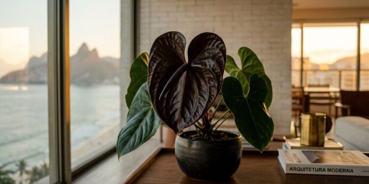 A flor exótica e escura que não precisa ser plantada em vasos grandes e tem impressionado colecionadores pelo seu visual luxuoso