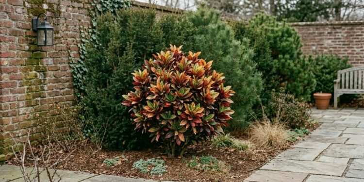 O arbusto de folhas manchadas que virou o favorito de corredores de vento porque resiste a correntes de ar frio e mantém o jardim colorido no inverno