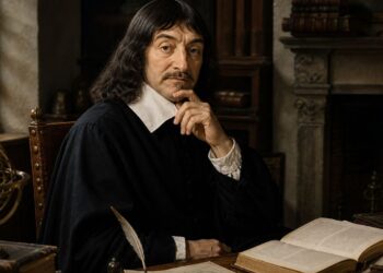 René Descartes, pai do racionalismo moderno e precursor da filosofia moderna: “Penso, logo existo”