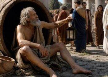 Diogenes de Sinope, crítico das convenções sociais e defensor da simplicidade: “O sábio é cidadão do mundo”