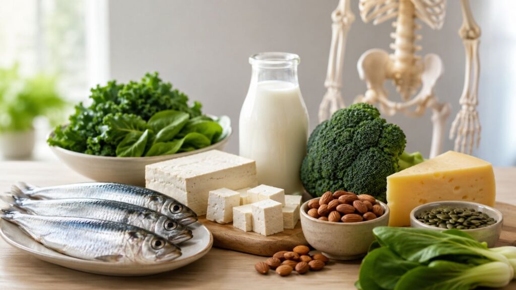 Alimentos ricos em cálcio que ajudam a fortalecer os ossos em qualquer idade