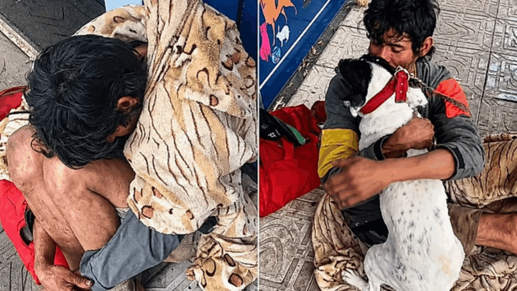 Morador de rua perde cachorrinha e reação no reencontro emociona milhões