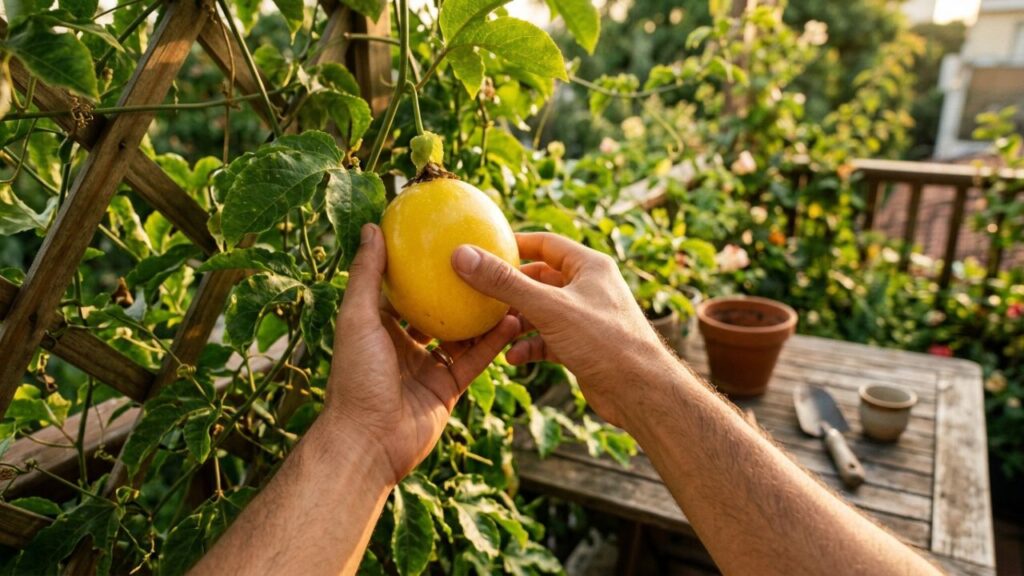 A fruta de formato exótico que marcou a infância e pode ser cultivada enrolada em uma simples treliça de varanda