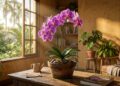 Como podar a haste da orquídea para obter uma nova floração na mesma vara ou estimular folhas mais saudáveis