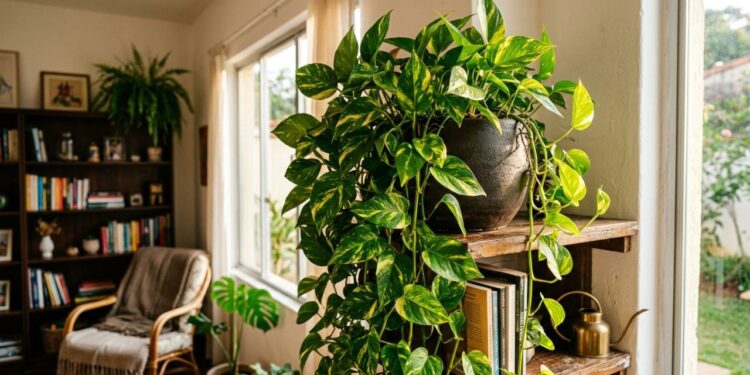 Como podar a jiboia para obter uma planta mais volumosa replantando os galhos cortados no mesmo vaso