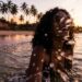 A vila baiana onde os coqueiros formam e a praia espelhada cria fotos perfeitas ao pôr do sol