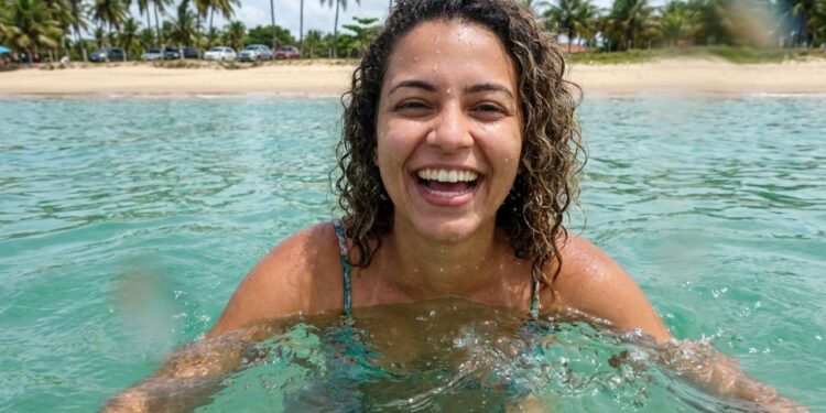 A praia com águas cristalinas como o Caribe onde o acesso é fácil e não tem trilha difícil: dá para chegar de carro sem esforço