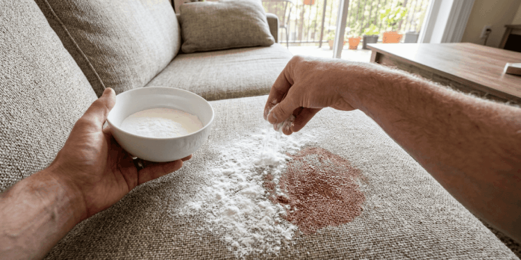 Como tirar mancha de vinho do sofá com 2 ingredientes que todo mundo tem em casa