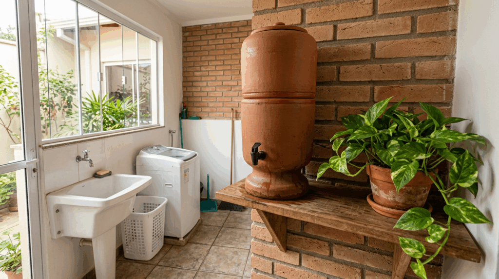 O utensílio rústico que filtrava a água na cozinha dos nossos avós e está voltando a ser tendência nas casas modernas porque a ciência comprovou sua pureza
