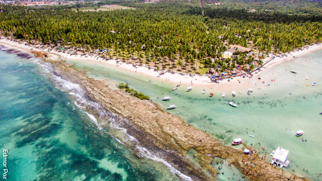 A praia pernambucana onde o mar não tem correnteza forte: não puxa para o fundo e permite nadar com mais tranquilidade