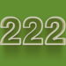 O que significa ver o número 222 repetidamente?