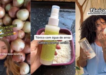 Cabelos mais fortes com cebola e arroz? Receita viral do TikTok conquista milhões