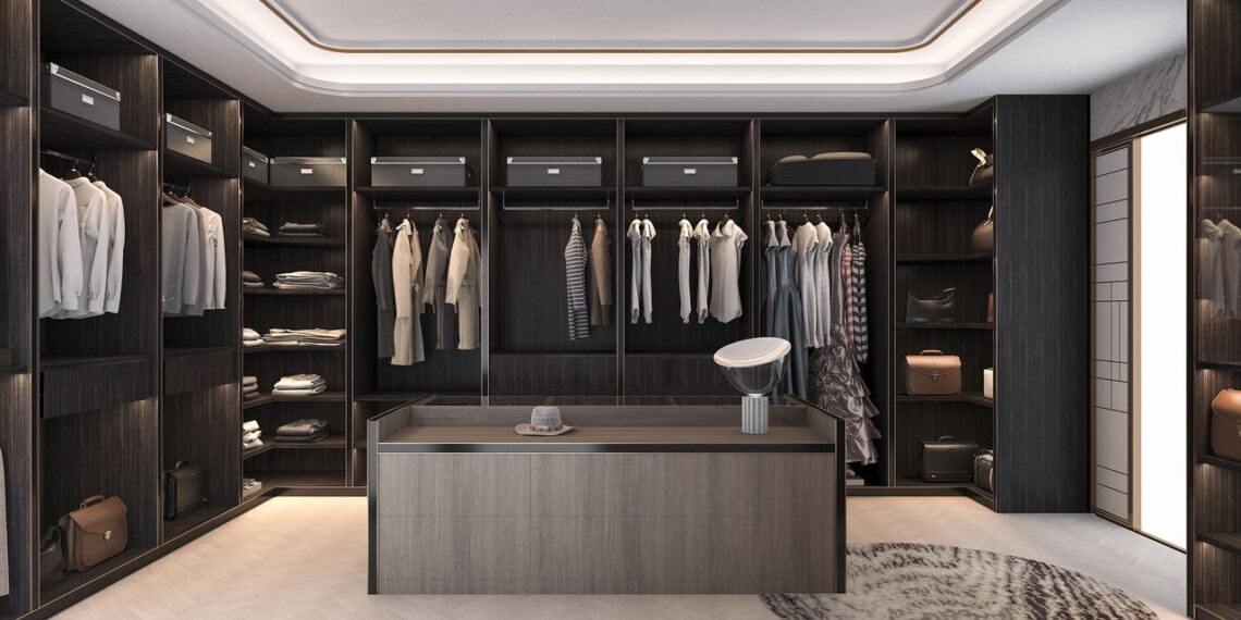 A iluminação perfeita para closets funcionais e elegantes