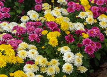 Esses são os melhores métodos para se ter um jardim lindo de flores de crisântemo