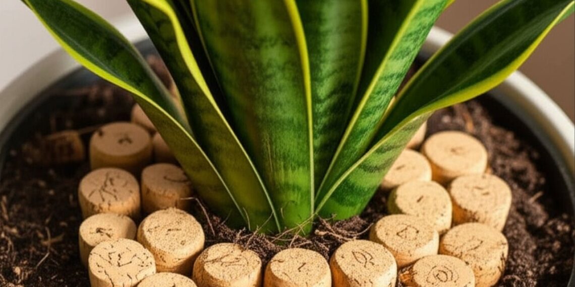 Não é por estética! Saiba por que é recomendado colocar rolhas no solo das plantas e para que serve