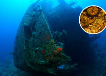 Arqueólogos encontram naufrágio de 300 anos com tesouro afundado