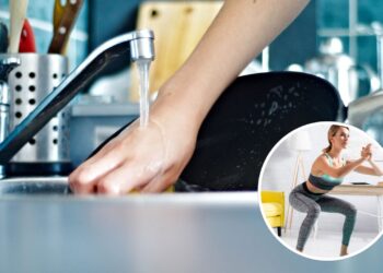 3 exercícios para fazer enquanto lava a louça