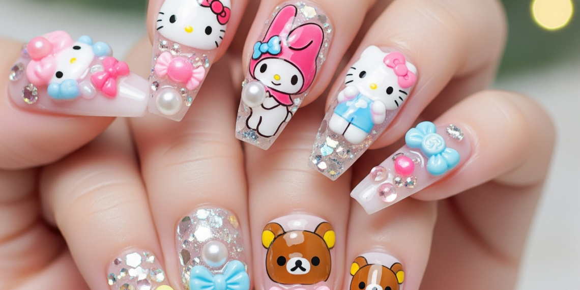 As ideias mais criativas de unhas kawaii que vão conquistar seu coração