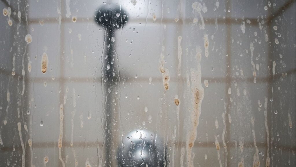 Nem água sanitária, nem removedor: truque que tira manchas do box