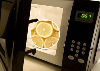 Uma rodela de limão no micro-ondas tira toda a gordura em segundos