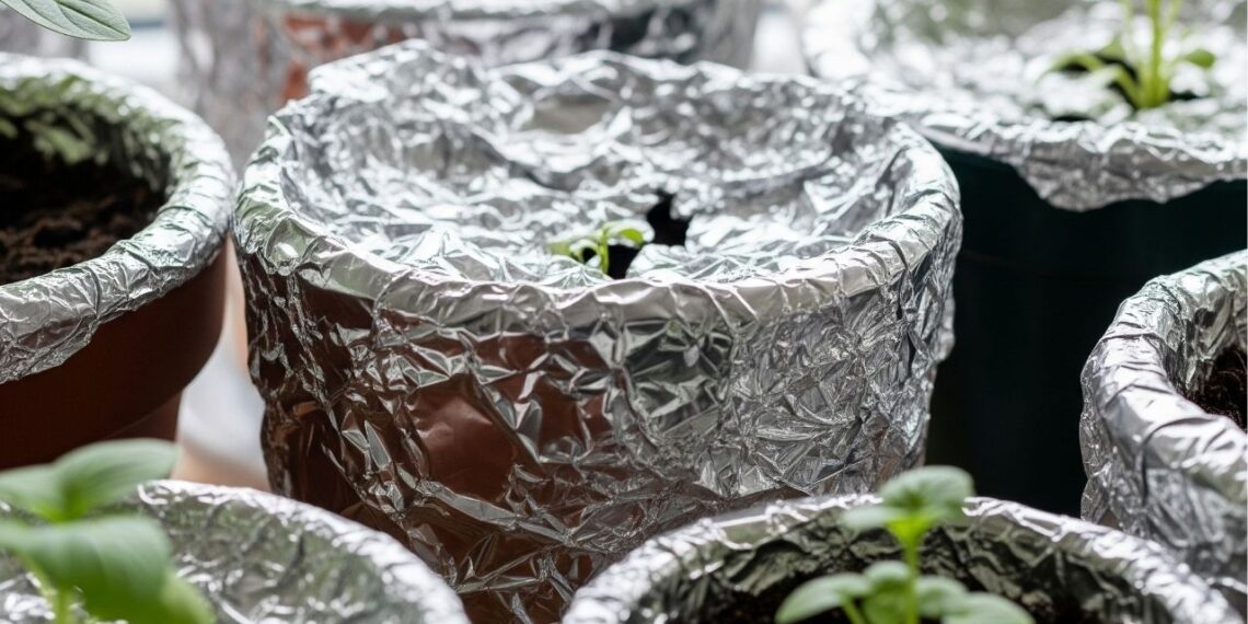 O verdadeiro motivo de usar papel alumínio nos vasos de plantas