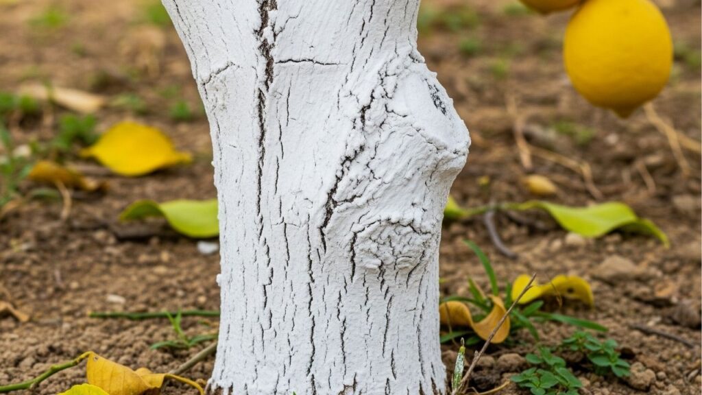 Por que pintam o tronco do limoeiro de branco e qual o segredo?