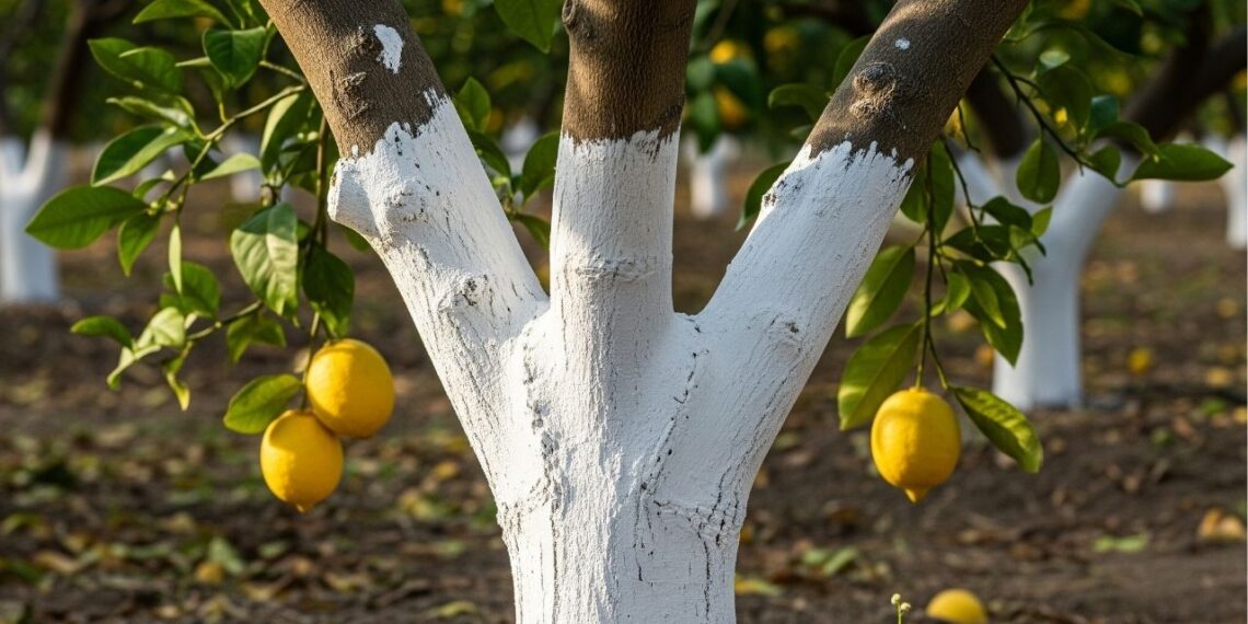 Por que pintam o tronco do limoeiro de branco e qual o segredo?
