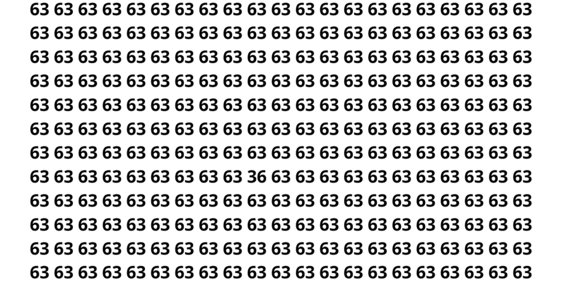 Você consegue achar o número 36 em 7 segundos ou menos?