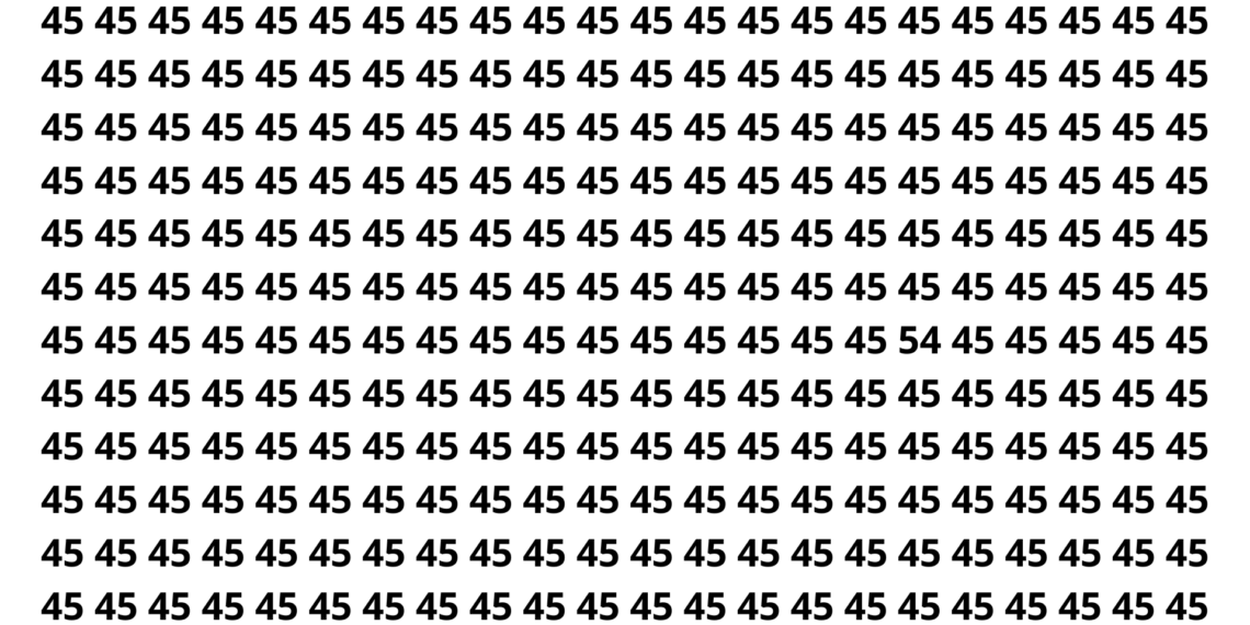 Apenas os atentos conseguem ver o número 54 nesse desafio