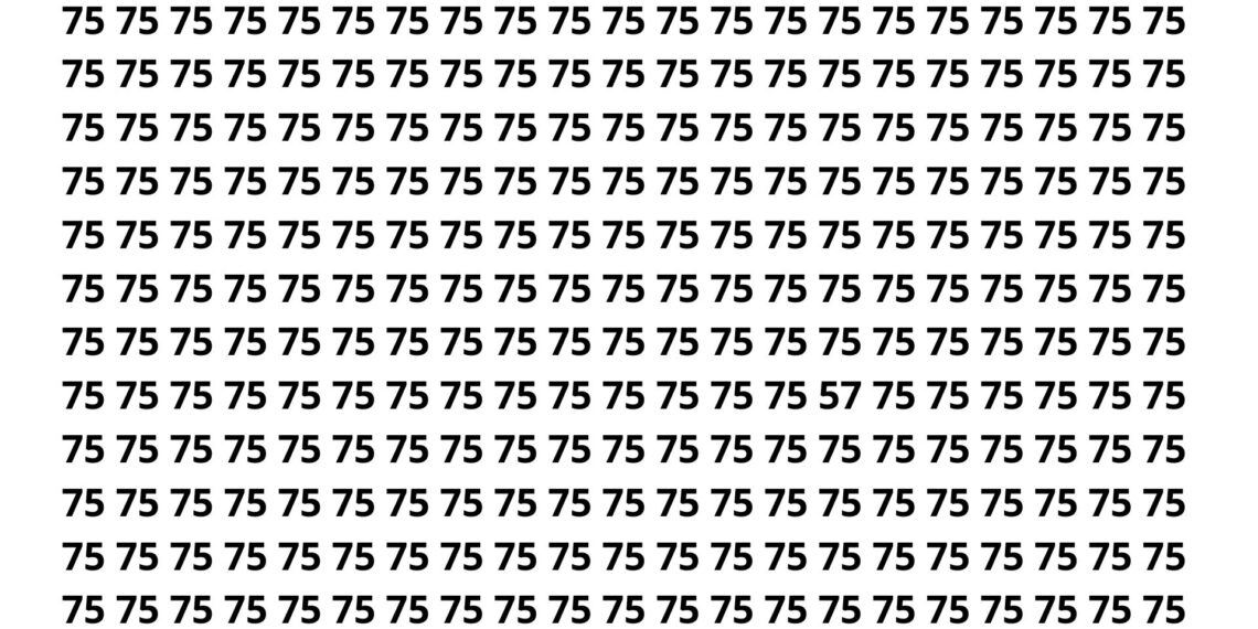 Apenas 3 em cada 20 pessoas conseguem achar o 57 neste desafio