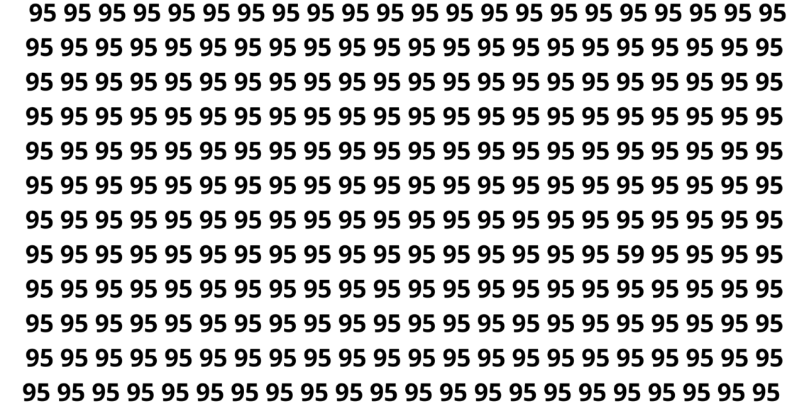 Apenas os mais atentos conseguem achar o 59 em segundos