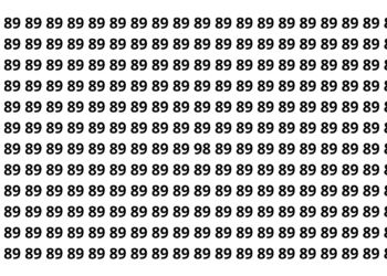 Apenas os mais atentos conseguem encontrar o 98 nesse teste