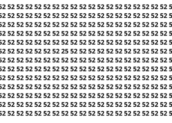 Só 3 em 20 acham o número 25 em 7 segundos neste puzzle