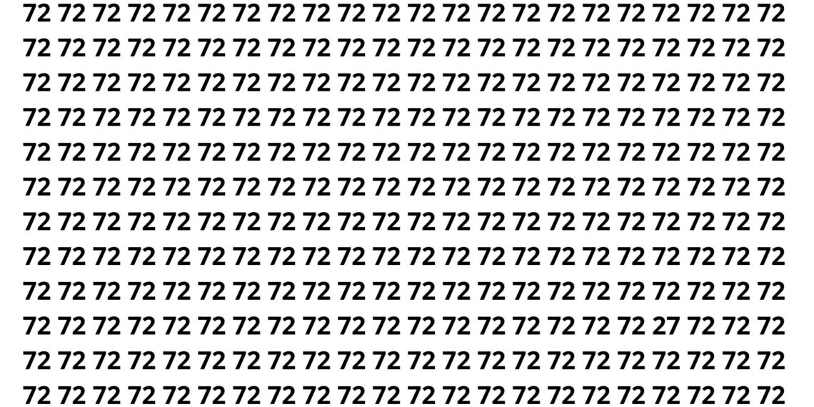 Se você achar o número 27 em 10 segundos, seu cérebro está acima da média