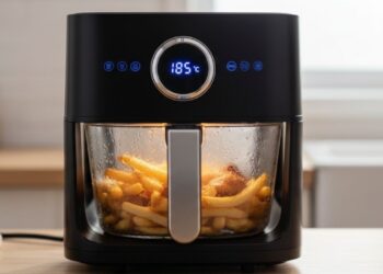 A airfryer de vidro chega com tudo; entre ela e a comum, veja qual vale mais a pena