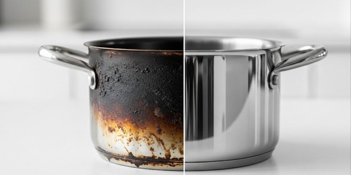 Como recuperar uma panela queimada sem esforço com esse truque caseiro