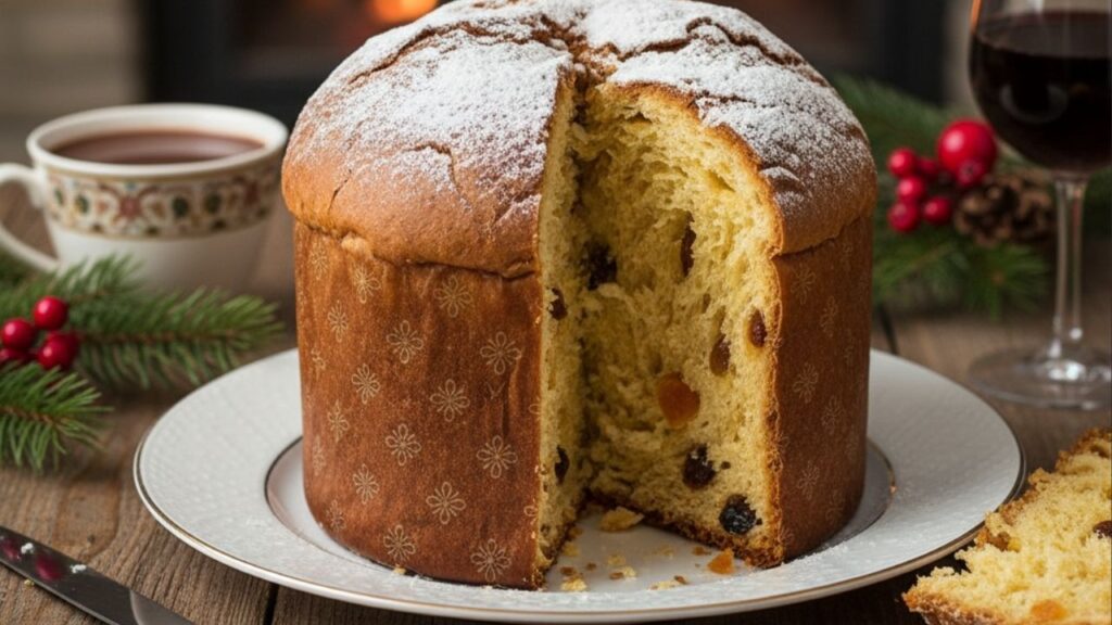 Coloque no forno e em 30 minutos o seu panetone está garantido