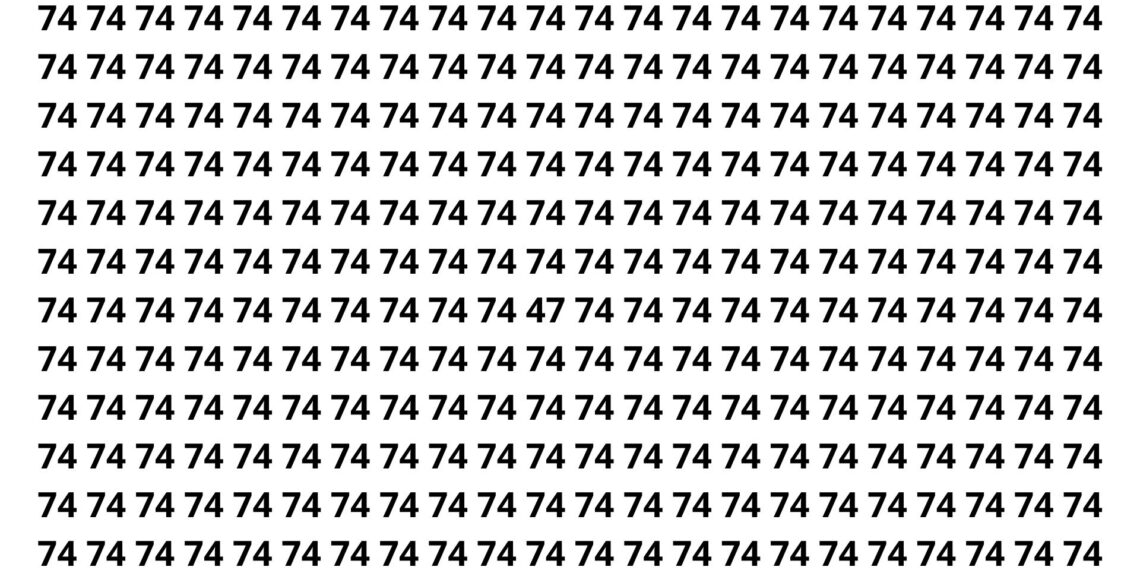 Se você ver o número 47 em 10 segundos, seu foco é impressionante