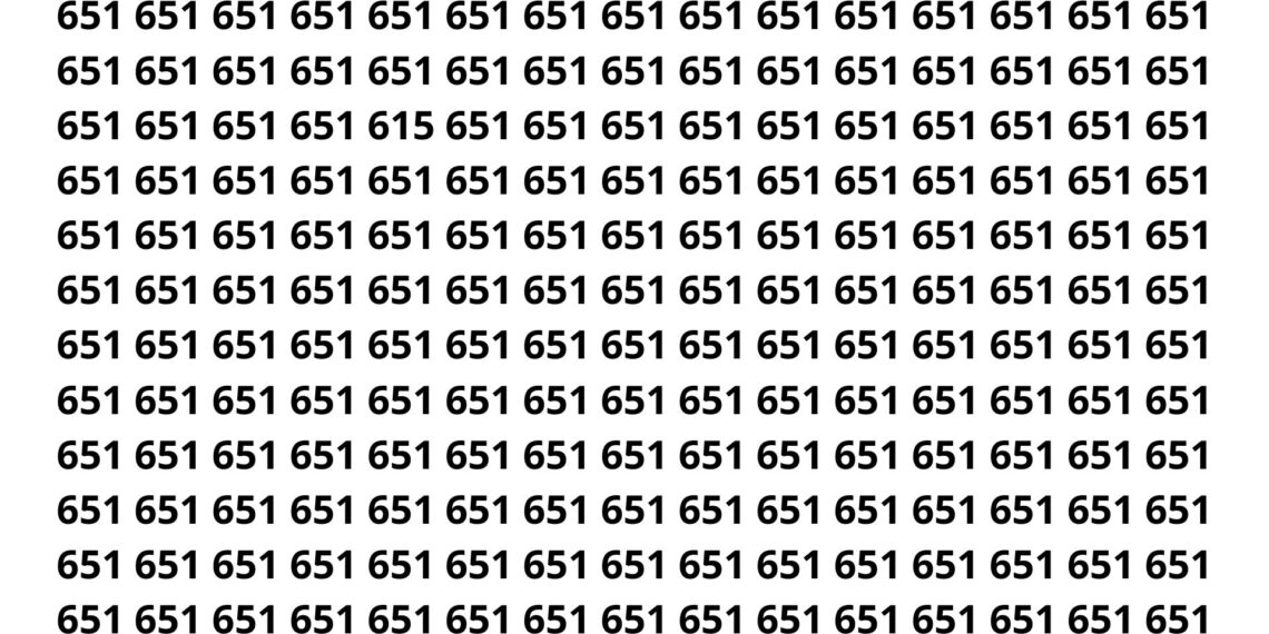 Poucas pessoas encontram o número 615 em 10 segundos nesta imagem