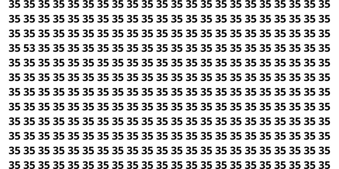 Apenas 3 a cada 20 pessoas encontram o número diferente em 9 segundos