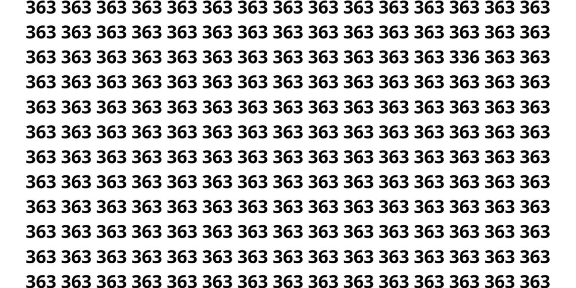 Ache o número 336 em 7 segundos, somente 2 a cada 10 pessoas conseguem